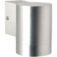 Nordlux Tin Outdoor Wall Light Silver Metal Garden GU10 IP54 Mains in Metallic Silver