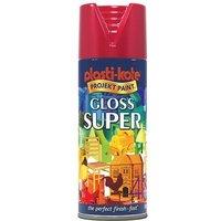 Plastikote Super Gloss Spray Bright Red 400Ml
