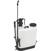 Oypla 16L Knapsack Garden Pressure Sprayer in White