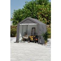 Living and Home 6x6FT Galvanized Tube Storage Shed in Grey