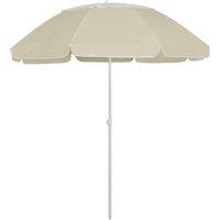 Berkfield Home Beach Umbrella Sand Yellow 300 cm