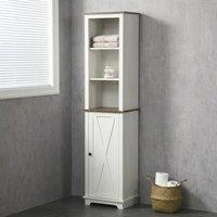 STILVORA Bathroom Cabinet with Adjustable Shelves White