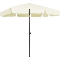 Berkfield Home Beach Umbrella Sand Yellow 200x125 cm