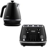 DELONGHI Distinta X 1.7L Kettle & 4 Slice Toaster Black