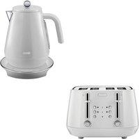 DELONGHI Eclettica 1.7L Kettle & 4 Slice Toaster White