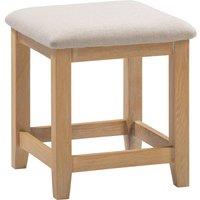 Seconique Windsor Ivory Dressing Table Stool (Fully Assembled) in Light Oak
