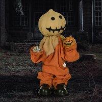 HOMCOM 77cm Outdoor Halloween Witch Prop Decoration with Light Up Eyes