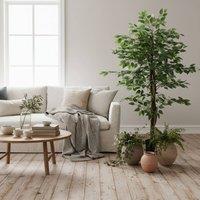 Wyld Haus Larane 150 cm Artificial Ficus Tree with Stabilised Pot Base Green