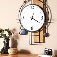Wyld and Coco Luxe Living Multicolour MDF Wall Clock 60x70 cm Irregular Shape