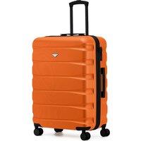 Flight Knight Lightweight ABS Hard Case Medium Suitcase Check-In Size 25 in Burnt Orange