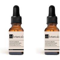 Dr. Botanicals Eucalyptus, Tea Tree & Salicylic Acid Facial Oil For Spots 15ml x 2 Duo Set in White