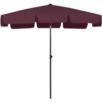 Berkfield Home Beach Umbrella Bordeaux Red 200x125 cm in Burgundy