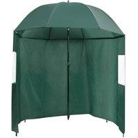Berkfield Home Fishing Umbrella Green 220x193 cm