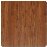 Berkfield Home Square Table Top Dark Brown 70x70x1.5cm Treated Solid Wood Oak | Size: 70x70x1.5 cm