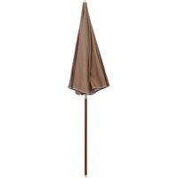 Berkfield Home Parasol with Steel Pole 240 cm Taupe
