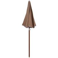 Berkfield Home Parasol with Steel Pole 180 cm Taupe