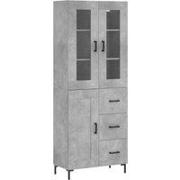 Berkfield Home Highboard Concrete Grey 69.5x34x180 cm Engineered Wood