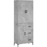 Berkfield Home Highboard Concrete Grey 69.5x34x180 cm Engineered Wood