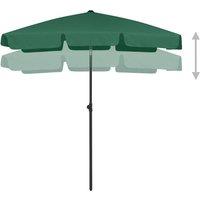 Berkfield Home Sturdy Beach Umbrella Green 180x120 cm