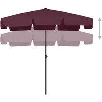Berkfield Home Sturdy Beach Umbrella Bordeaux Red 200x125 cm in Burgundy