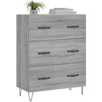 Berkfield Home Sideboard Grey Sonoma 69.5x34x90 cm Engineered Wood