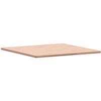 Berkfield Home Table Top 90x90x2.5 cm Square Solid Wood Beech in Natural