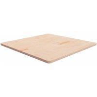 Berkfield Home Square Table Top 90x90x2.5 cm Untreated Solid Wood Oak in Brown
