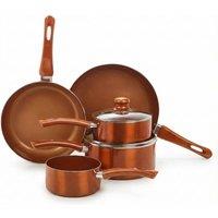 PAWNORA 5 PC Copper Cookware Set