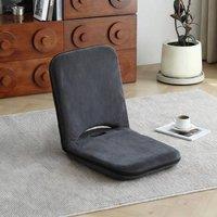KORVIXA 5-Position Adjustable Floor Chair in Dark Grey | Size: 100 cm x 100 cm