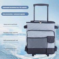 EONLION 43L Cool Bag Box Portable Travel Coolbox in Grey | Size: 100 cm