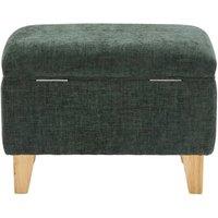KORVIXA Small Ottoman 19x13x14 Green Storage Ottoman Bench Bed End | Size: 100 cm x 100 cm