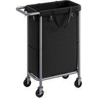 Kelvenix Black Laundry Basket on Wheels | Size: 0.6m2