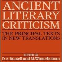 Oxford University Press Ancient Literary Criticism: The Principal Texts in New