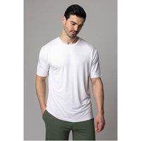 SOCKSHOP Lazy Panda Men's 1 Pack Bamboo Loungewear Selection T-Shirt in White | Size: Large
