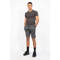 AARHON Men's Charcoal Comfy Muscle Fit Zip Pocket Short Set - Siana | Size: Medium