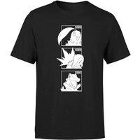 Pokemon Men's Generation 2 Monochrome Starters T-Shirt - Black | Size: XL