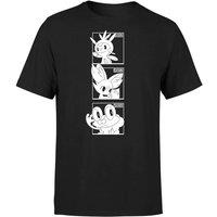 Pokemon Men's Generation 6 Monochrome Starters T-Shirt - Black | Size: Small