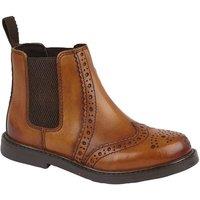 Roamers Men's Leather Ankle Boots in Tan | Size: 10