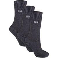 THMO Women's 3 Pairs Thick Winter Thermal Socks with Seamless Toe in Grey | Size: 4-8