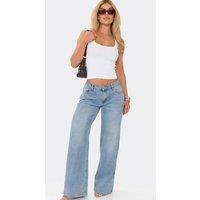 EGO Women's Sleeveless Square Neck Ribbed Vest in White | Size: XS