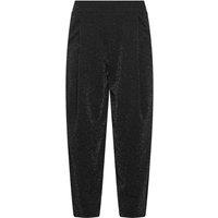 PixieGirl Women's Sequin Barrel Trousers in Black | Size: 8