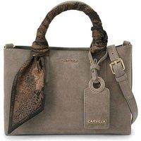 Carvela Women's 'Nina Mini Tote' Suede Bag in Taupe