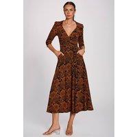 Jolie Moi Women's Wrap Front Jersey Maxi Dress | Size: 16