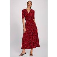 Jolie Moi Women's Printed Jersey Maxi Dress | Size: 10