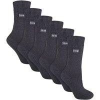 THMO Women's 6 Pairs Soft Breathable Thermal Socks in Grey | Size: 4-8