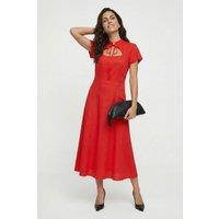 Lily and Lionel Women's Primrose Midi Dress in Red | Size: 10