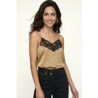 Lily and Lionel Women's Zooey Lace Top in Olive | Size: 16