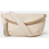 OSPREY LONDON Women's The Luxe Milano Leather Sling Bag in Natural