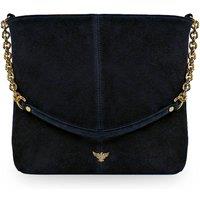 Apatchy London Women's The Izzie Suede Bag in Navy