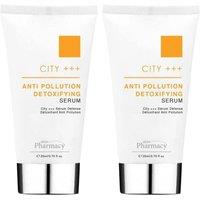 skinPharmacy Women's City +++ Anti-Pollution Anti-Ageing Detoxifying Serum Duo Pack 2 x 20ml for Wrinkles & Smoothing in White